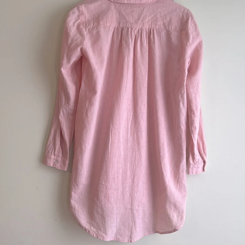 Anthropologie Uncle Frank Linen Blend Tunic Shirt Dress - Picture 4 of 6